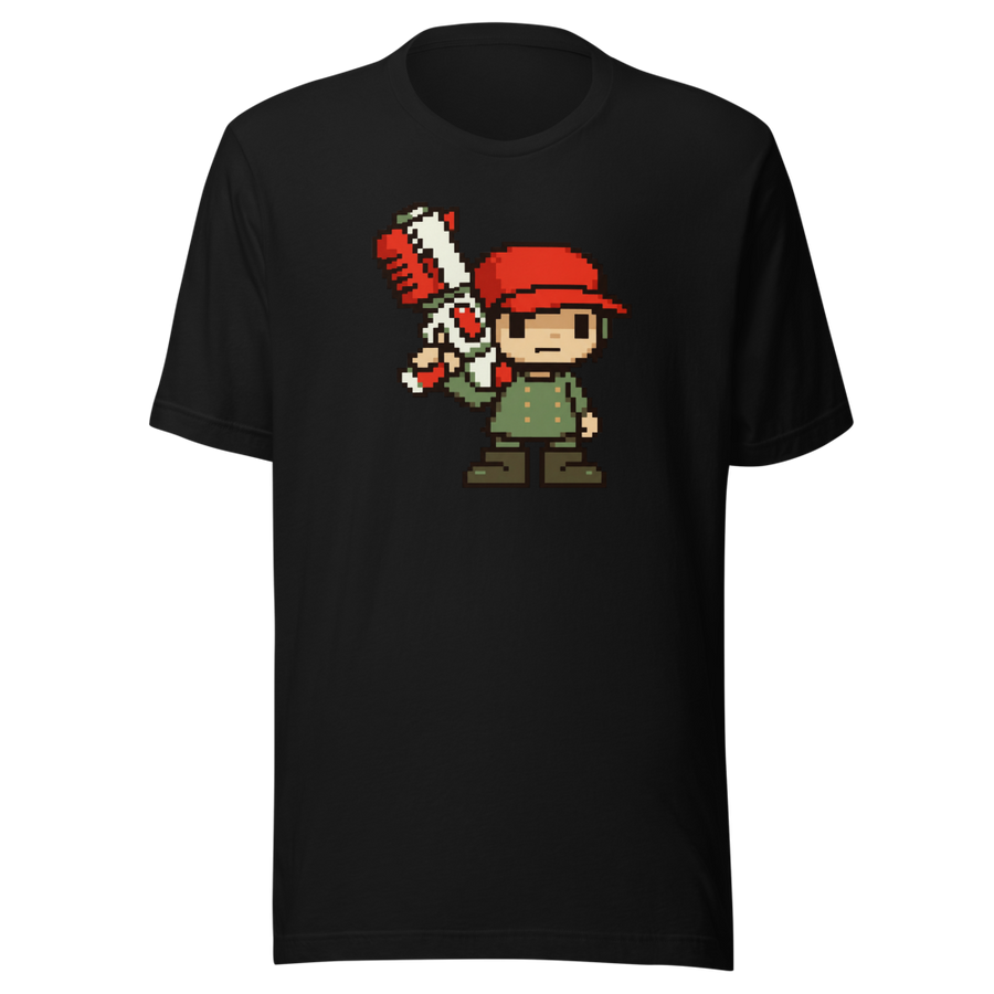 Silent Pixel Hero Oversized Blaster Retro Tee