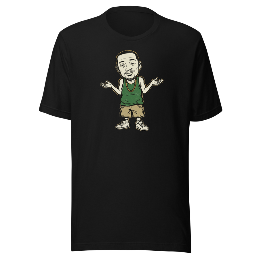 Here We Go Again Open-World Shrug Punk Tee