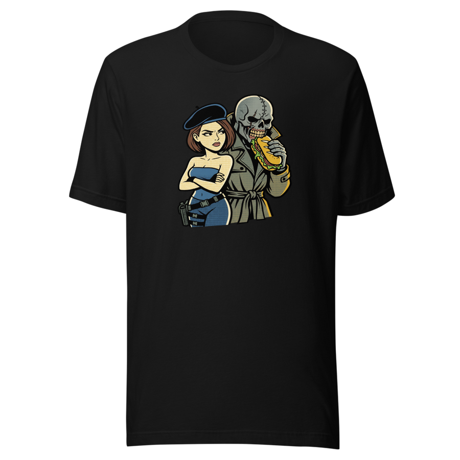 Parisian Beret Survival Horror Sandwich Parody Tee