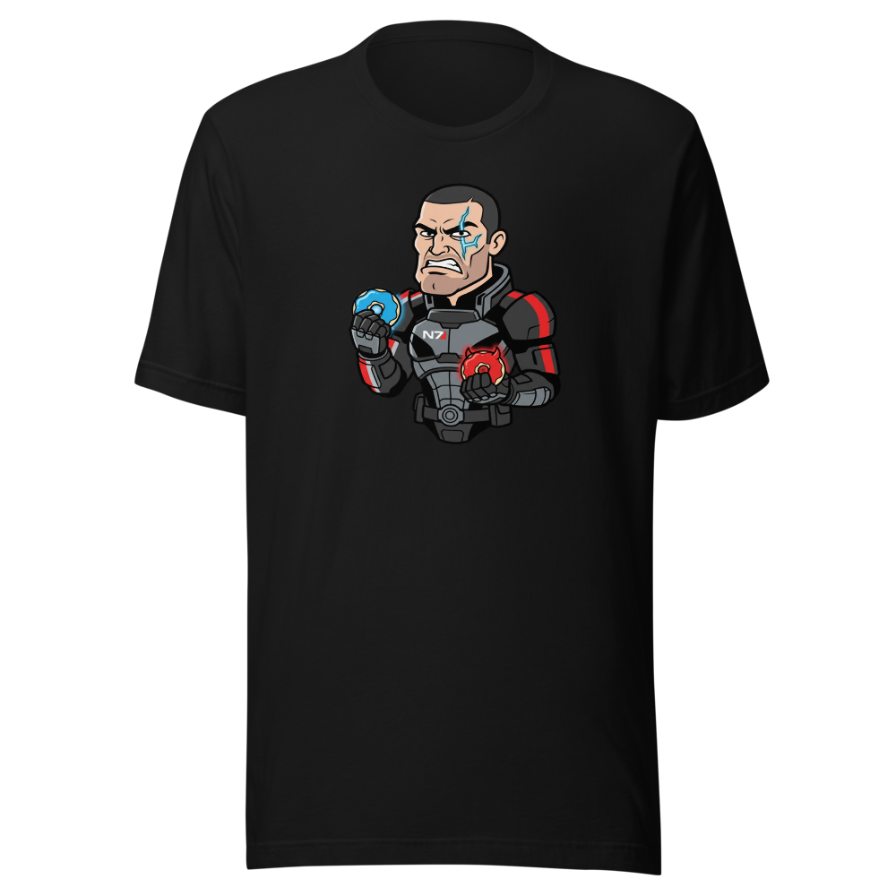 Paragon vs Renegade Donut Space Operative Tee — black front view