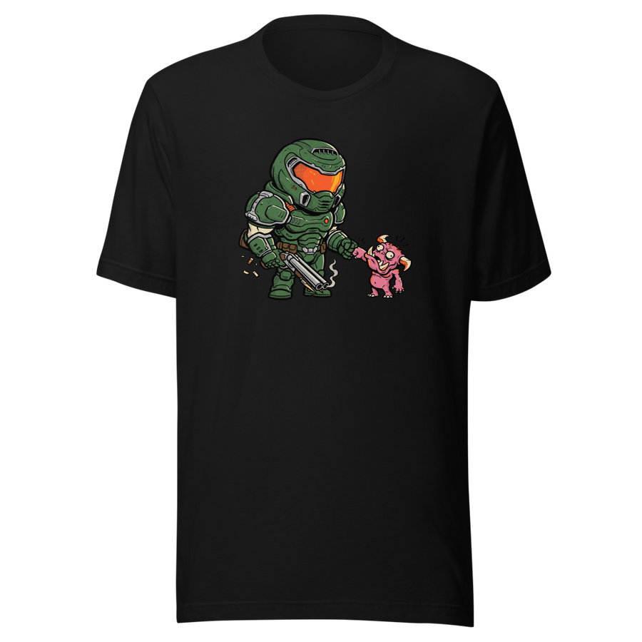 Demon Slayer Fist Bump Retro FPS Comic Tee