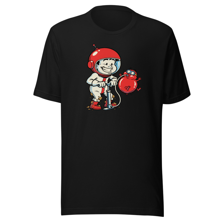 Retro Arcade Pump Clown Comic Ink Graphic Tee