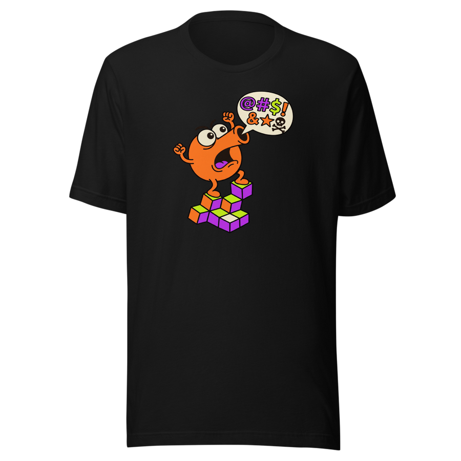 Rage Quit Arcade Gremlin Retro Cube Pyramid Tee