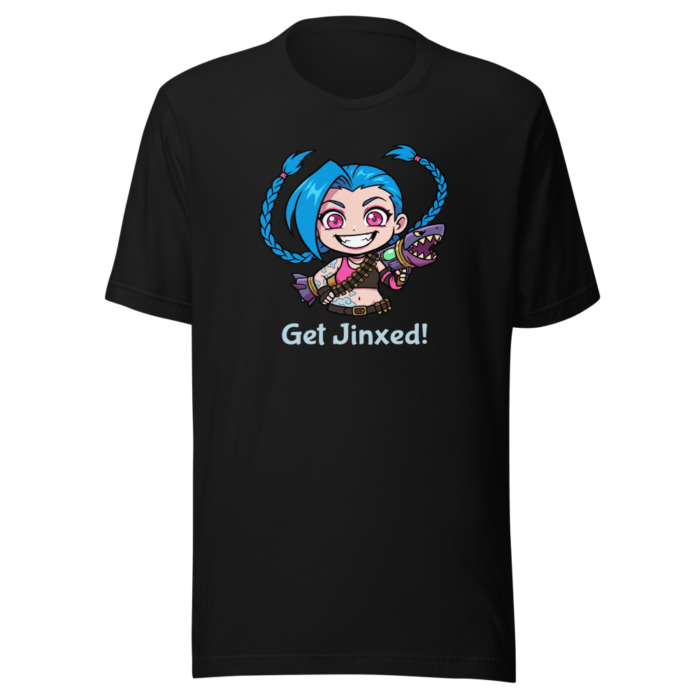 Chibi Gremlin Girl Rocket Launcher Anime Tee — black front view