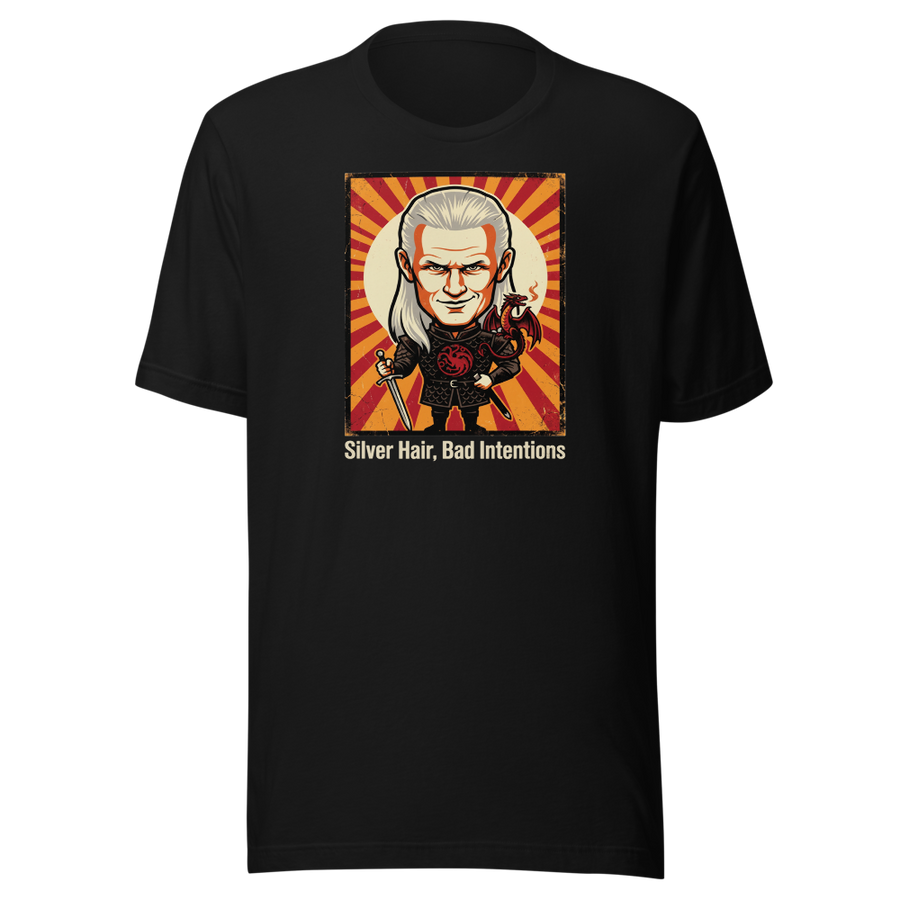 Silver Hair Bad Intentions Rogue Prince Dragon Tee