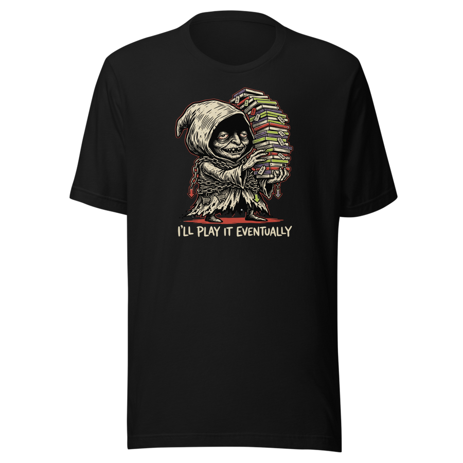 Eternal Sale Backlog Gremlin Linocut Gamer Tee