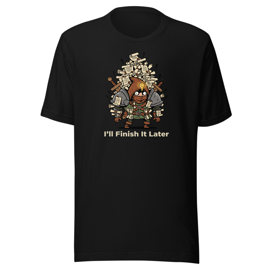 Side Quest Hoarder Retro RPG Gamer Tee