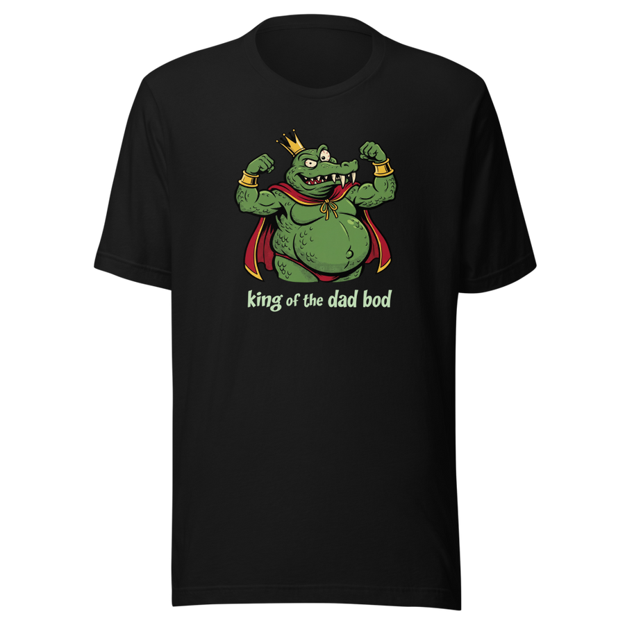 King of the Dad Bod Crocodile Pirate Comic Tee