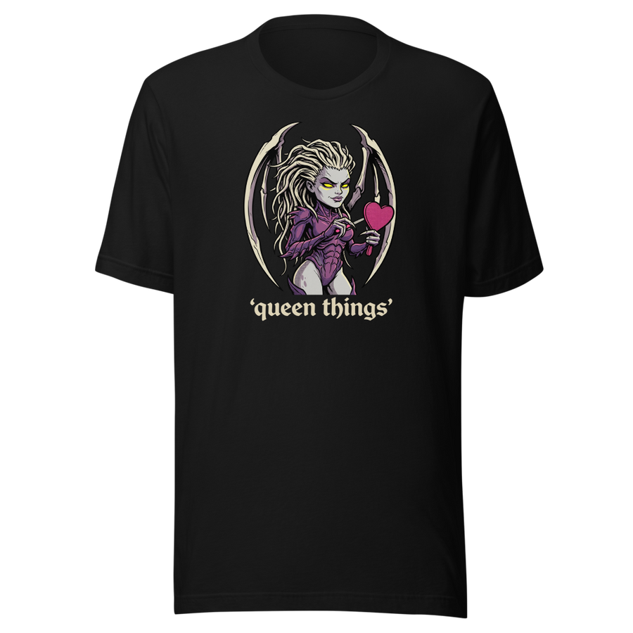 Queen Things Bone-Blade Vanity Boss Comic Ink Tee