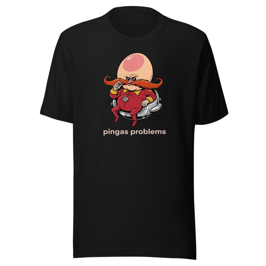 Egg-Shaped Villain Hover Pod Problems Tee