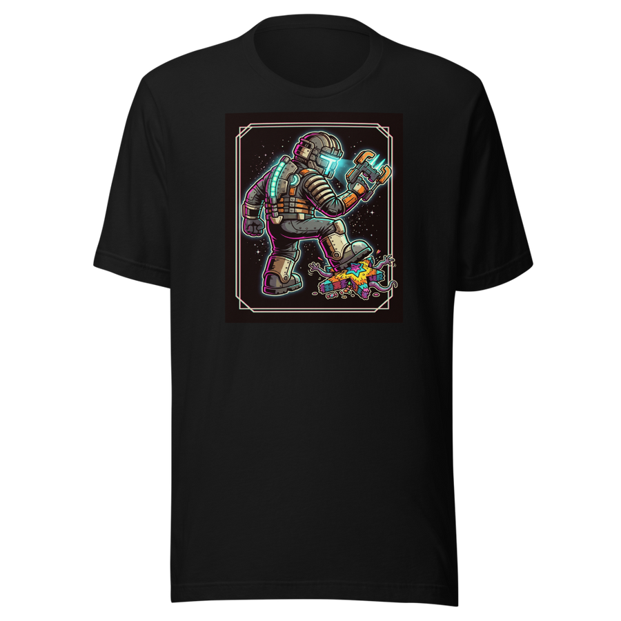 Haunted Space Engineer Piñata Stomp Neon Noir Tee