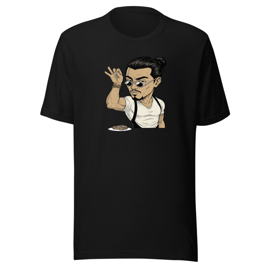 Smug Chef Salt Sprinkle Manga Line Art Meme Tee