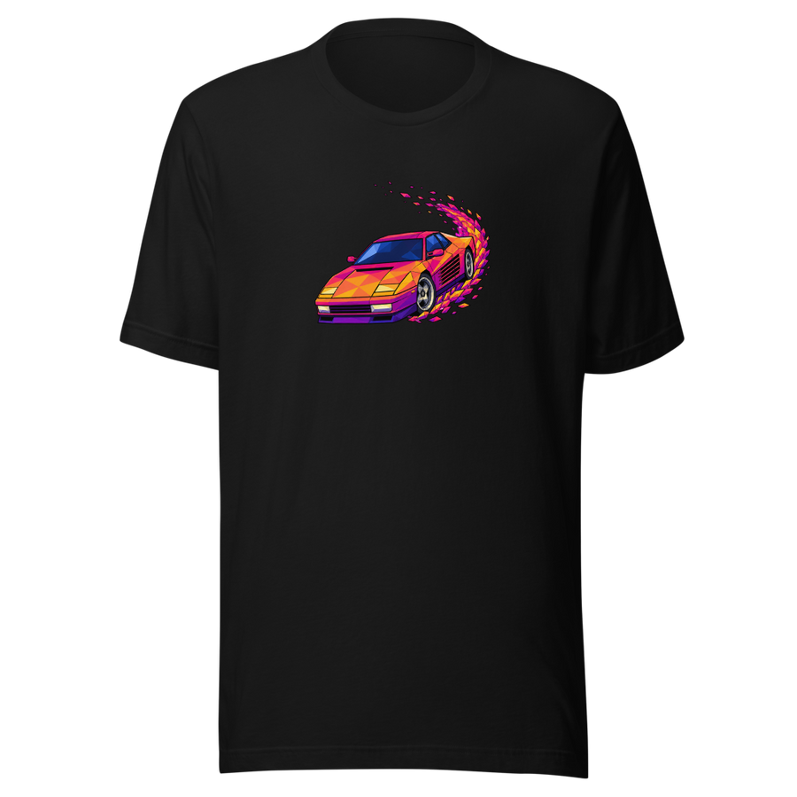 T-shirt Poly Drift Racer Coucher Arcade Rétro