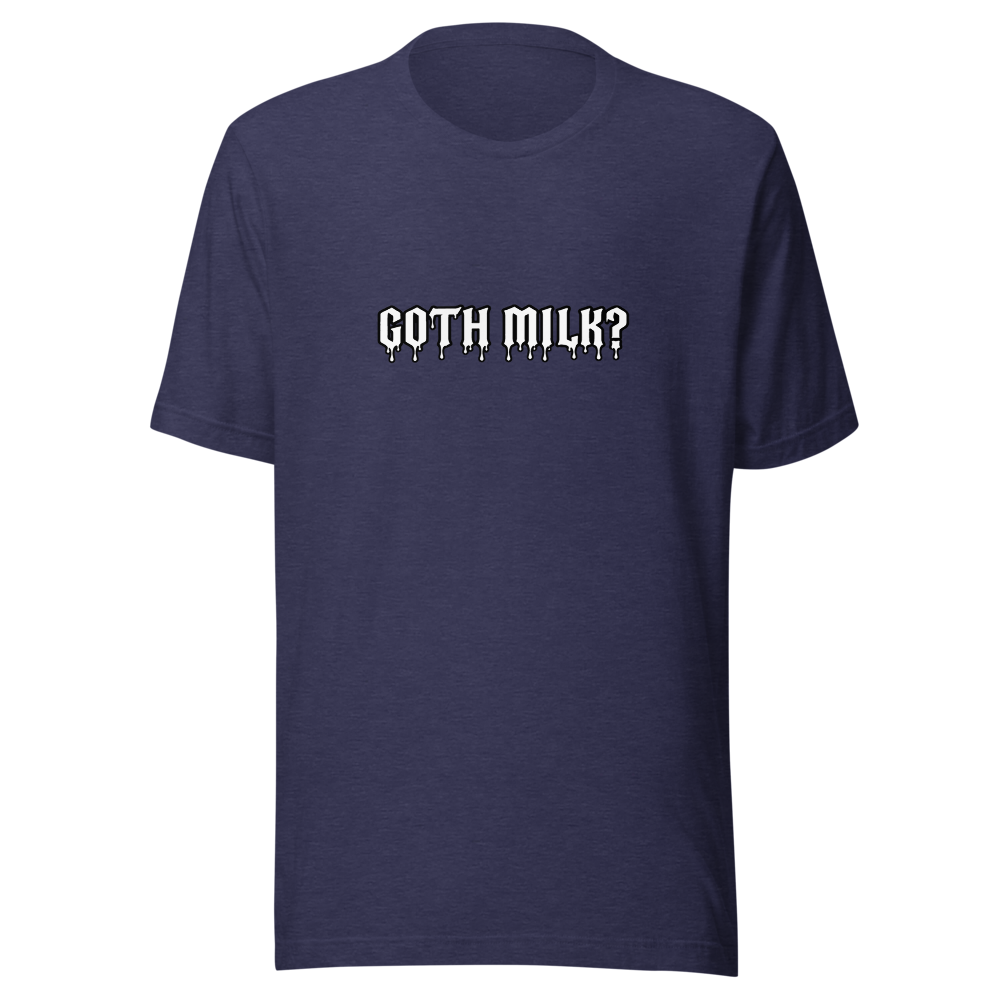 Goth Carton Parody Graphic Tee — Men's Premium Tee — heather midnight navy front view