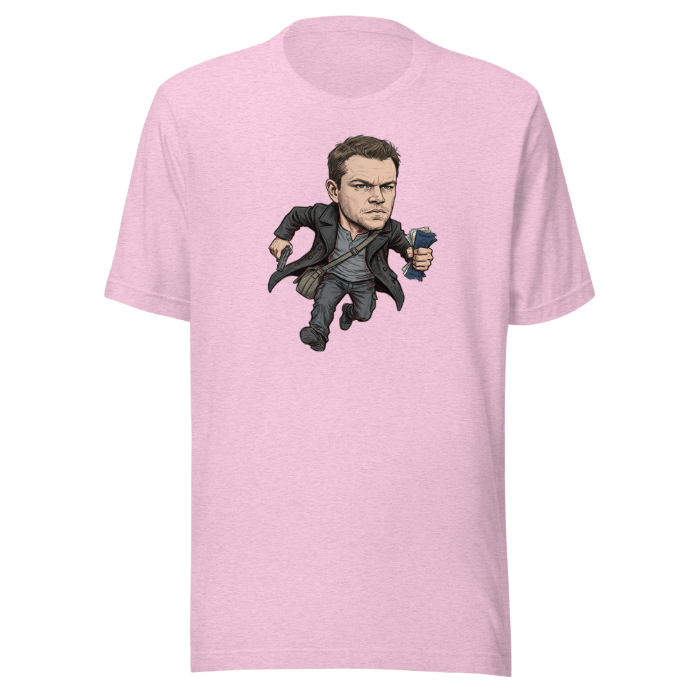 Rogue Agent Rooftop Sprint Pencil Sketch Tee — heather prism lilac front view