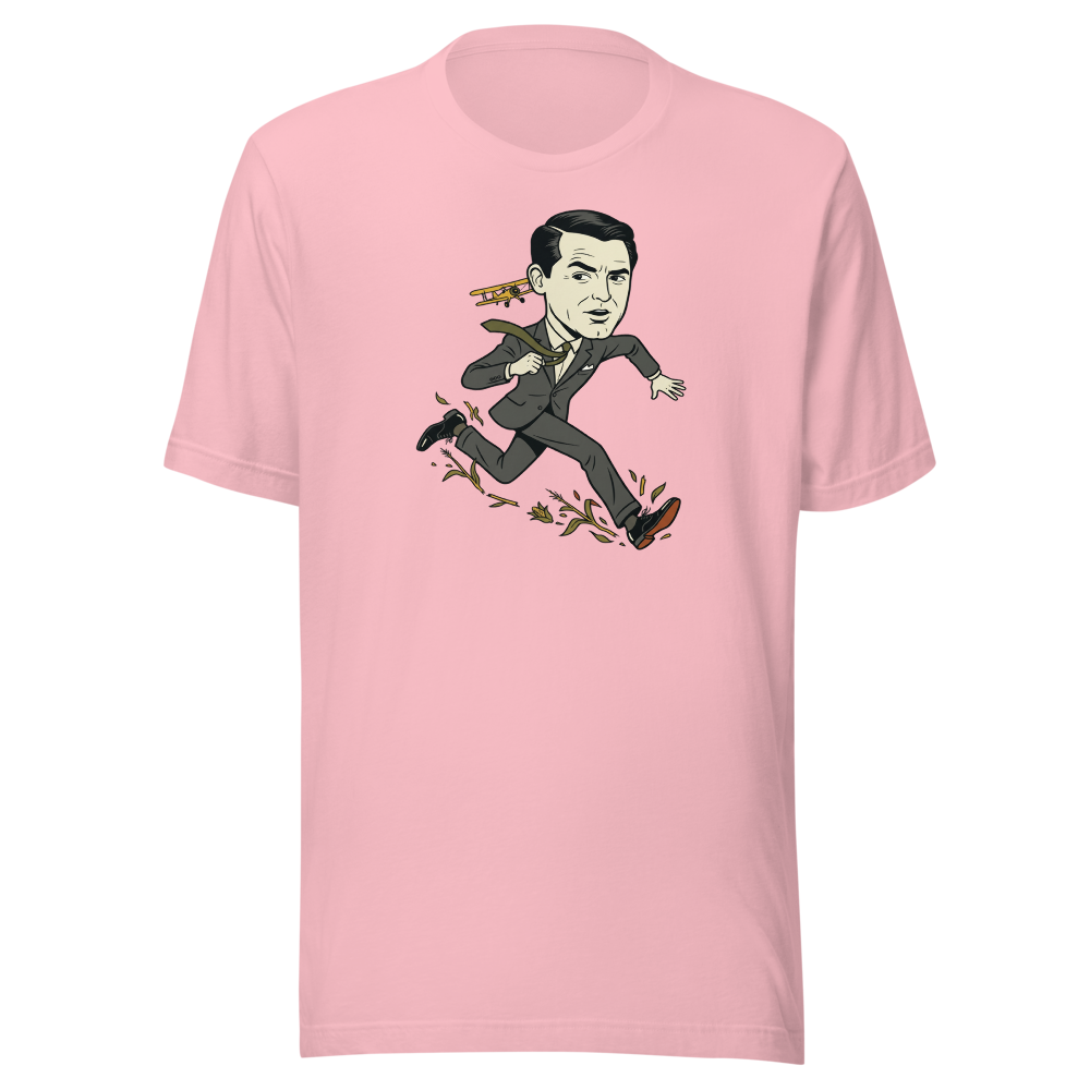 Dapper Fugitive Crop Duster Chase Vintage Movie Tee — pink front view