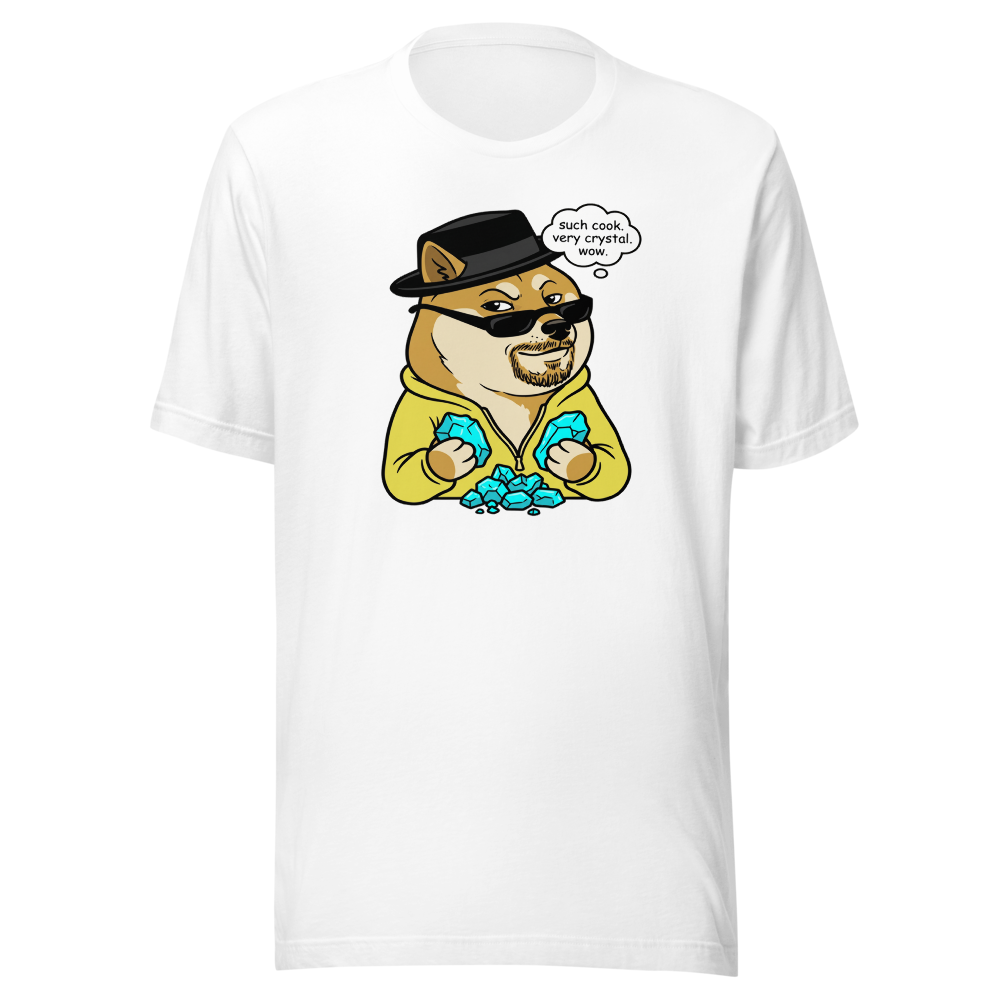 Such Cook Very Crystal Desert Cook Meme Parody Tee — Men's Premium Tee — white front view