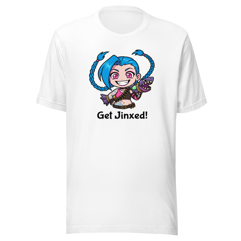 Chibi Gremlin Girl Rocket Launcher Anime Tee — white front view