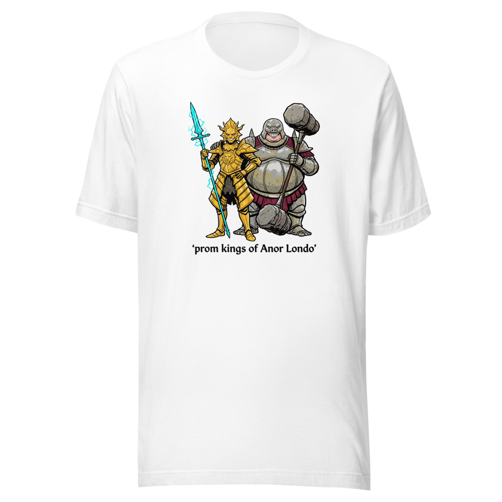 Prom Kings of the Cathedral Boss Duo Tee — white front view