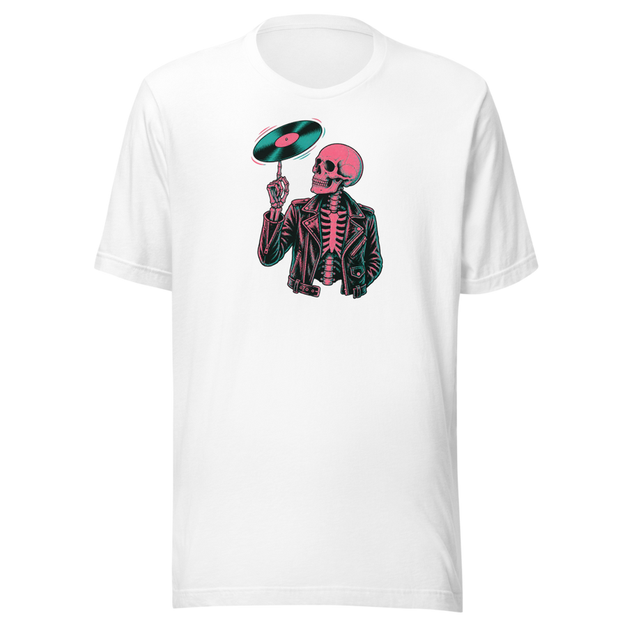 T-shirt Squelette Riso Affiche Concert Punk Rock