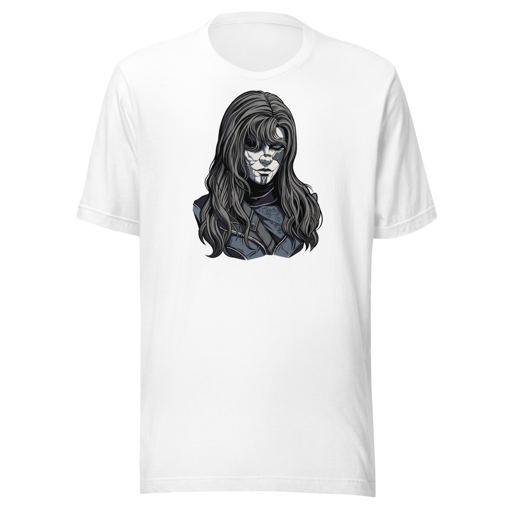 Paintress Watercolor Portrait Tee — white front view