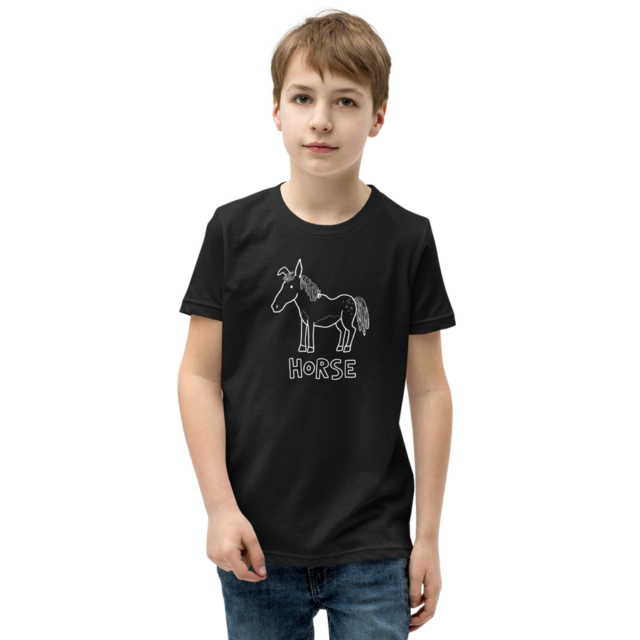 Wonky Barnyard Doodle Crayon Art Funny Tee